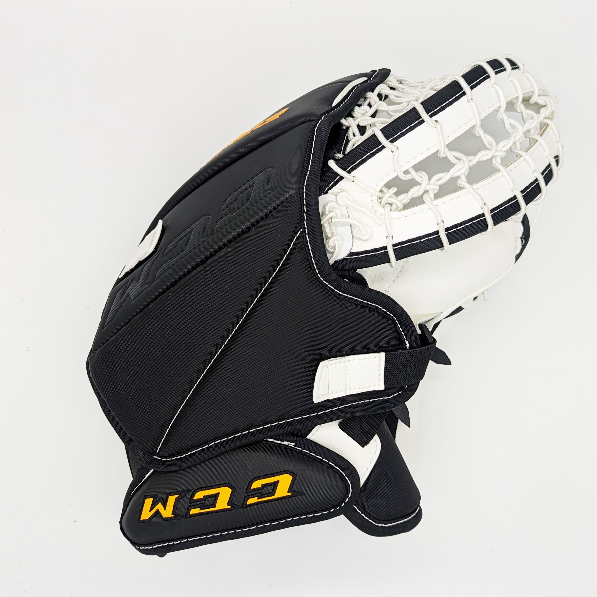 CCM Extreme Flex 5 - Nouveau gant de gardien senior Pro Stock - OHL (blanc/noir/vert)